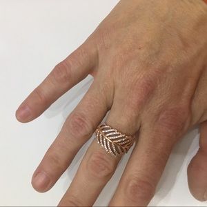 Feather Ring Rose Gold Online Hotsell 